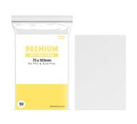 Mandu Deco Kpop Photocard Sleeves Clear Polypropylene Card Protector for HYBE Size Mini Tour Photocards, PVC Free and Acid Free, 50 Sleeves per Pack (73x103mm)