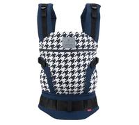 manduca FIRST Baby Carrier > Pepita Navy< Ergonomic Baby Carrier Backpack, Organic Cotton, Patented Back Extension, for Newborns and Babies from 3.5 to 20 kg