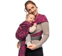 manduca Twist Baby Carrier - Lightweight and Simple Baby Carrier with Kangaroo Pocket and Soft Belly Strap - for Newborns from Birth up to 15 kg - Organic Cotton, Botanic Pink