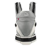 manduca XT Baby Carrier - Adjustable Seat, Newborn to Toddler Carrier - Organic Cotton Baby Sling with 3 Carrying Options, Grey-White