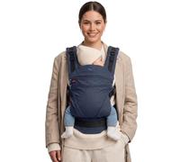 Manduca XT Baby Carrier - Adjustable Seat - Suitable from Birth - Made from Organic Cotton with 3 Carrying Positions - Blue Heather