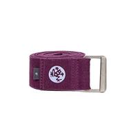 Manduka Align Yoga Strap - Strong, Durable Cotton Webbing with Adjustable Buckle for Secure, Slip-Free Support for Stretching, Yoga, Pilates and General Fitness. (35440), 8 Feet
