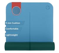 Manduka Begin Unisex Yoga and Pilates Mat, Bondi Blue, 68 Inches