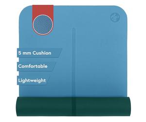 Manduka Begin Unisex Yoga and Pilates Mat, Bondi Blue, 68 Inches