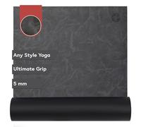 Manduka GRP Adapt Hot Yoga Mat - For Women and Men, Durable, Non Slip Grip, Sweat Resistant, 5mm Thick, 71 Inch, Black Marbled