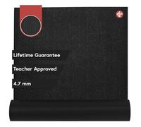 Manduka PROlite Yoga Mat 68" - 4.7mm | Lifetime Durability | Hygienic Construction | Teacher Approved | Black 68 x 24 inches