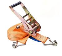 Manduka RX1050 Tie Down Ratchet Straps with J-Hook 32FT נ1.7inch 2000kg Lashing Capacity 4000kg Breaking Strain, Lashing Strap for Lawn Equipment, Moving Appliances, Motorcycle,Orange