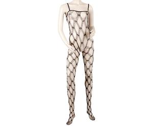 Mandy Mystery Line Net Catsuit Black S-L