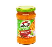 Mandy Zacusca Taraneasca 250g | Peasant Zacusca Jarred Cooked Food | Ideal Condiment Chutneys, Pickles, Fresh Bread & Savoury Biscuits | Elevate Snacking & Mealtime (ZACUSCA TARANEASCA 300g, 1 Pack)