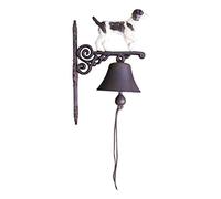 MandyTools English Springer Spaniel Dog - Painted Cast Iron Outdoor Garden Bell