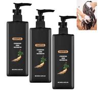 Mane Activator Shampoo, Anti-Hair Loss Shampoo for Men & Women, Natural Essence Darkening and Nourishing, Repair, Smooth and Strengthen Hair, Regrowth & Thickening (3pcs)