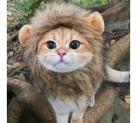Mane For Cat, Cat Lion Hair Costume, Halloween Lion Mane For Pet, Lions Hair Wig For Cosplay, Dog Halloween Clothes, For Christmas Easter Cosplay Party