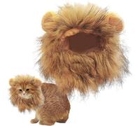 Mane For Cat, Lion Mane Costume For Cats, Lion Mane For Dog, Pet Cat Costumes For Halloween Christmas, Adjustable Pet Costume Lion Mane Wig With Ears, Furry Pet Clothing Accessories, Wig For Puppy