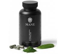 Mane Hair Growth Capsules, Hair Growth Vitamins with Biotin, Zinc & Selenium, Supplements for Thicker, Fuller Looking Hair, Daily Hair Vitamins for Men & Women, Vegan, 120 Capsules, 6 Week Supply