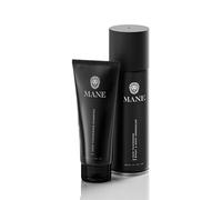 Mane Hair Thickening Shampoo & Mane Hair Thickener & Root Concealer (200 ml) (Jet Black)