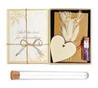 MaNeaz Money Gift Wedding Money Gift Set for Bride and Groom Honeymoon Gift Includes Everlasting Flowers, Boxes, Test Tubes, Greeting Cards, Key Gift Boxes