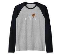 Maned Wolf Heartbeat Maned Wolves Maned Wolf Raglan Baseball Tee