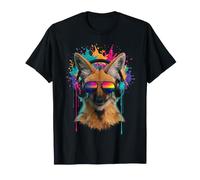 Maned Wolf Lover Headphone Sunglasses Art T-Shirt