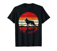 Maned Wolf Sunset Retro Style Safari Vintage 70s T-Shirt