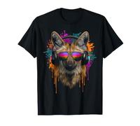 Maned Wolf with Sunglasses and Headphone T-Shirt