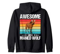 Maned Wolves Awesome like a Maned Wolf Zip Hoodie