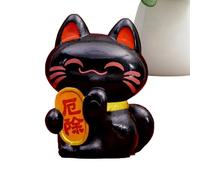 Maneki Neko Figurine | Maneki Neko Fortune Cat Figurine | Collectible Fortune Decor Ornaments, Lucky Cat Figure Collection, Maneki Neko Feng Shui Fortune Lucky Cat