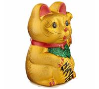Out of the Blue 57/9717 Maneki Neko, Plastic, gold, 14.9 x 12.4 x 21.7 cm