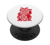 Maneki Neko Lucky Cat Fortune Wealth Japanese Art PopSockets Adhesive PopGrip