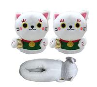 Maneki Neko Lucky Cat Slippers (Unisex One Size)
