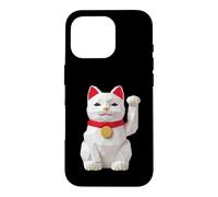 Maneki Neko Origami Cat Japanese Lucky Cat Kawaii Case for iPhone 16 Pro
