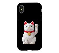 Maneki Neko Origami Cat Japanese Lucky Cat Kawaii Case for iPhone X/XS
