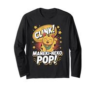 Maneki Neko Pop Pop Culture Japanese Aesthetic Long Sleeve T-Shirt