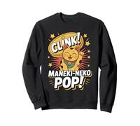 Maneki Neko Pop Pop Culture Japanese Aesthetic Sweatshirt