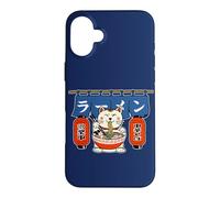 Maneki Neko Ramen Shop Lucky Cat Noodle Art Case for iPhone 16 Plus