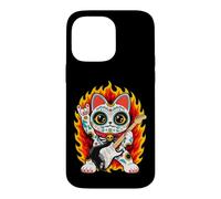 Maneki-Neko Rock Music Guitar Dia-de-los Muertos Case for iPhone 14 Pro Max