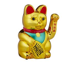Maneki-neko Waving Fortune Cat 30 cm Battery-Operated Maneki Neko 500 g Plastic