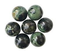 Manekieko 7 Pcs Natural Kambaba Jasper 2cm Crystal Sphere Ball Set,Feng Shui Chakra Aura Home Desk Decor Decorative Collection