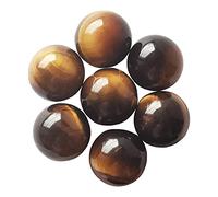 Manekieko 7 Pcs Natural Tiger's Eye 2cm Crystal Sphere Ball Set,Feng Shui Chakra Aura Home Desk Decor Decorative Collection