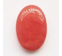 Manekieko Cherry Quartz Oval Palm Pocket Healing Crystal Massage Spa Energy Stone,Healing Crystal for Therapy Geometry Chakra Balancing