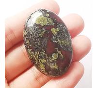 Manekieko Natural Dragon Blood Jasper Mini Oval Palm Pocket Healing Crystal Massage Spa Energy Stone,Crystals and Healing Stones