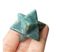 Manekieko Natural India Agate Merkaba Crystal Protection Sacred Meditation Energy Healing Chakra,25mm Hexagonal Star Crystals and Healing Stone
