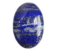 Manekieko Natural lapis Lazuli Oval Palm Pocket Healing Crystal Massage Spa Energy Stone,Healing Crystal for Therapy Geometry Chakra Balancing