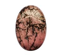 Manekieko Natural Rhodonite Oval Palm Pocket Healing Crystal Massage Spa Energy Stone,Crystals and Healing Stones