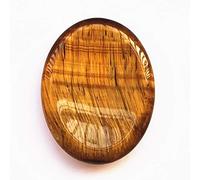 Manekieko Natural Tiger's Eye Crystal Thumb Worry Stone,Stress Relax Healing Reiki Crystal Pocket Palm Stones