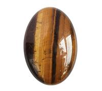 Manekieko Natural Tiger's Eye Oval Palm Pocket Healing Crystal Massage Spa Energy Stone,Healing Crystal for Therapy Geometry Chakra Balancing