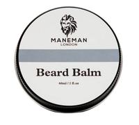 Maneman London Unscented Beard Balm for Men - Premium Natural Beard Thickener & Beard Softener for Men - Beard Conditioner for Men Enriched with Shea Butter & Argan Oil - 60g
