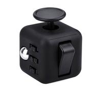 MANER Figit Cube Toys 6 Sides Hand Toy Every Day Carry Fiddle Cubes Help to Relieve Stress,Anxiety,ADHD,Autism for Adults All-Black