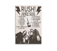 Måneskin RUSH Posters Aesthetic Vintage Wall Art Canvas Poster Decorative Painting Living Room Bed Room Decor 12x18inch(30x45cm) Unframe-style