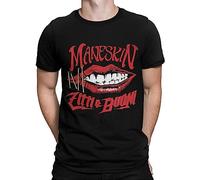 Maneskin Zitti e Buoni Black Tshirt Cotton Tee Colour T-Shirts & Hemden(Small)