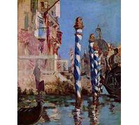 manet Grande Canal in Venice Art Poster Print A4